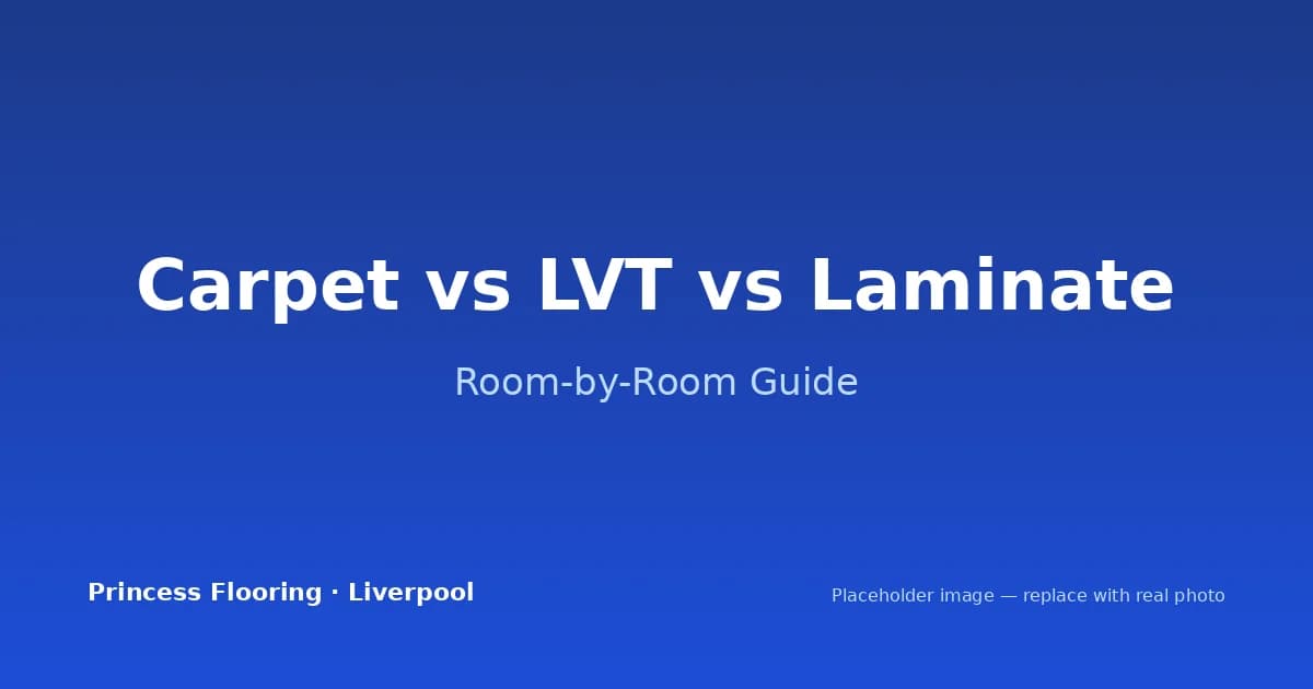 Carpet vs LVT vs Laminate: Which Is Right for Each Room in Your Liverpool Home?