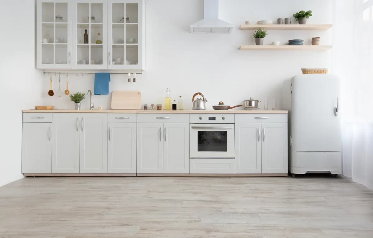 Light Wood Vinyl Flooring Kitchen Liverpool